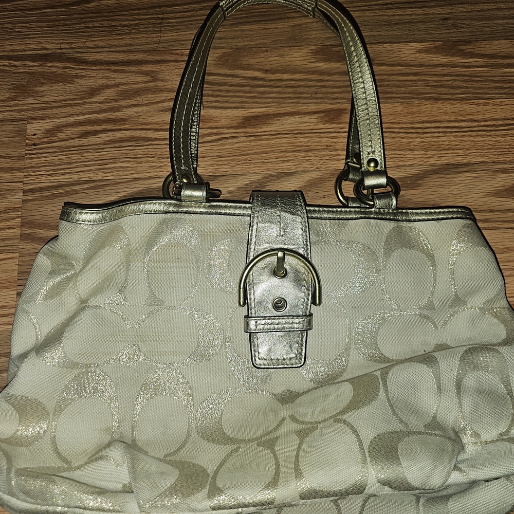 Coach Cream Handbag